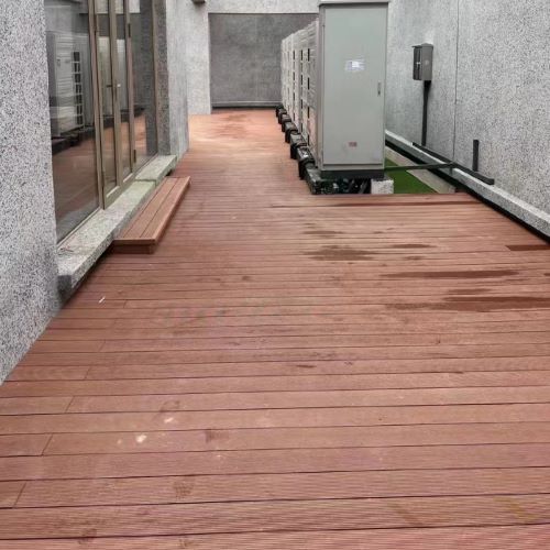 嘉兴庭院木塑地板安装升级改造工程