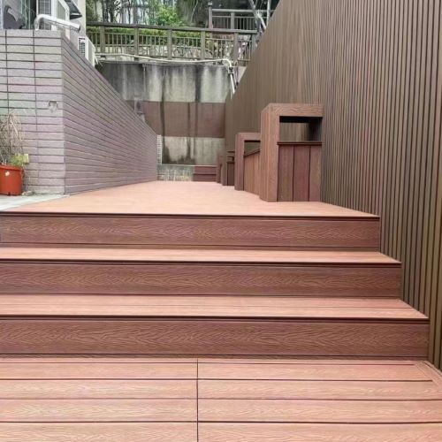 嘉兴家庭塑木地板台阶护栏外墙装修施工